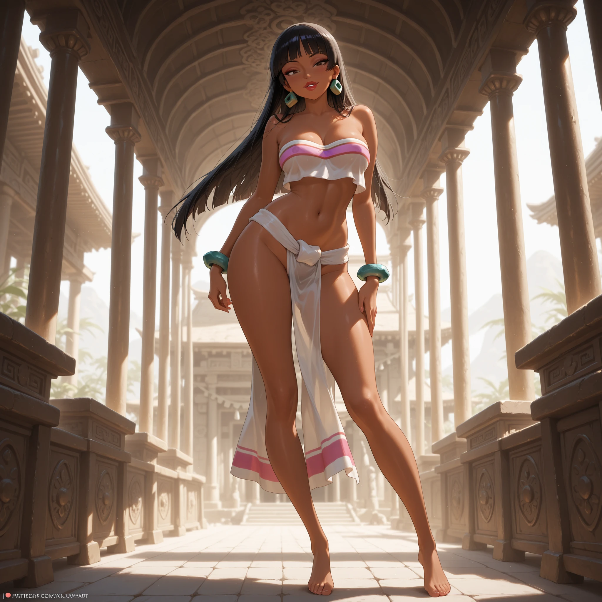 (masterpiece:1.2), african hydropunk princess