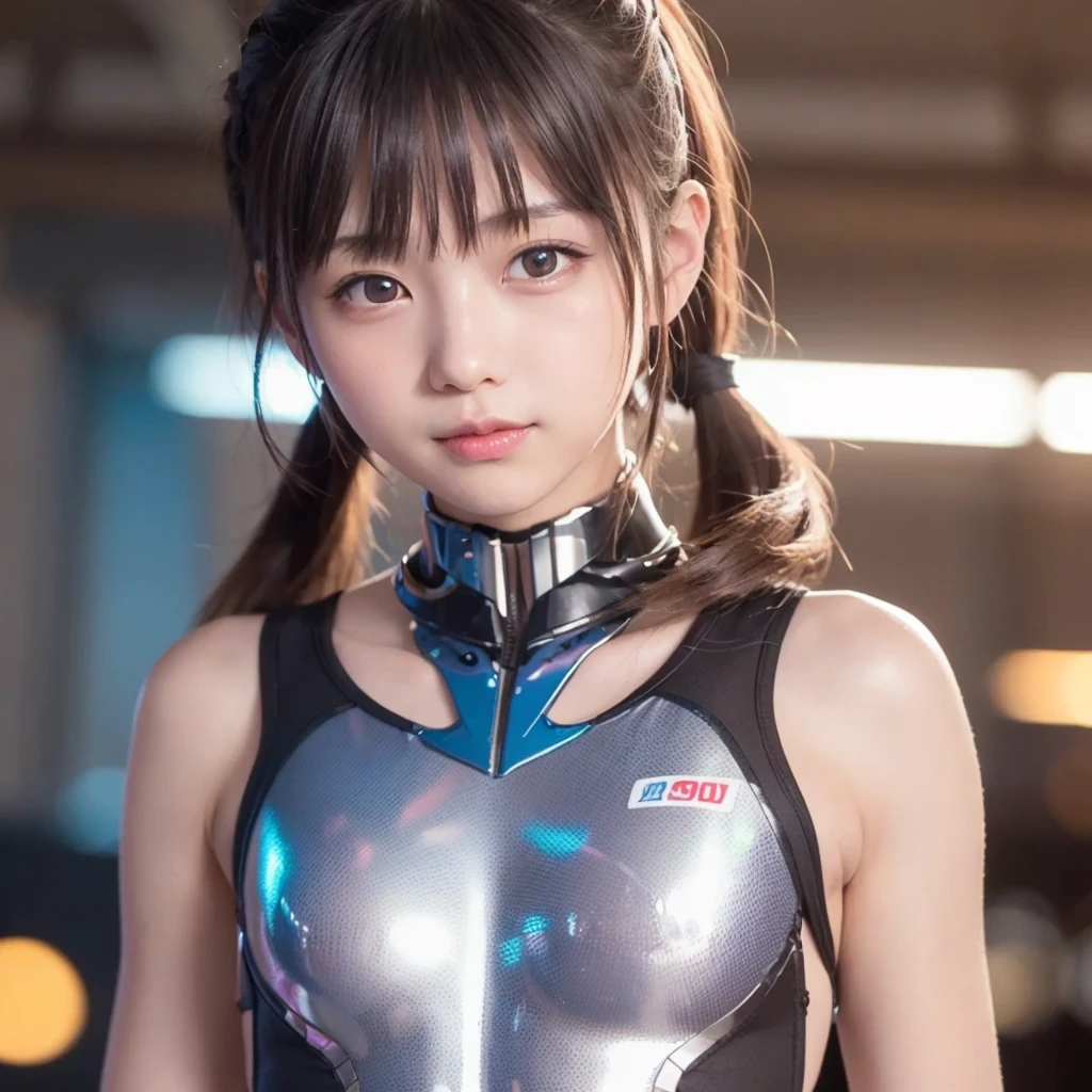 (8k、Raw photography、Highest quality、masterpiece:1.2),(Black Hair、Dark Eyes:1.9),(White and blue plug suit:1.6)、View your audience,Viewed from the front,White skin,(:1.3)、(Tight waist:1.6)、(Clothes that accentuate the shape of the breasts:1.2)、(Big Breasts :1.5)、Slim figure、Ultra-high resolution,beautiful,beautiful fece,(One person、No background:1.9),whole bodyボディー,Japanese women,(reality的:1.37)、Photon Mapping,reality、(Baby-faced and cute: 1.2)、(Cute Smile: 1.8)、(Round face: 1.8)、Radio City、Physically Based Rendering、Depth of field rally background、photograph, (I can see your knees、Thigh close-up:1.8),(:1.6),whole body、Great quality