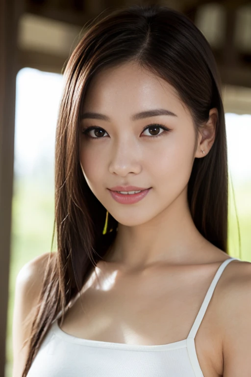 ((Naked Women))、Full nudity、Small nipples、Thick pubic hair、25 year old Japanese woman、so beautiful、((Highest quality、High definition、high resolution、High resolution、masterpiece:1.3))、Photograph the whole body、Clear photos、RAW Photos、Detailed face、Dark Brown Hair、A refreshing smile、In the bedroom、Professional Lighting、Medium breast