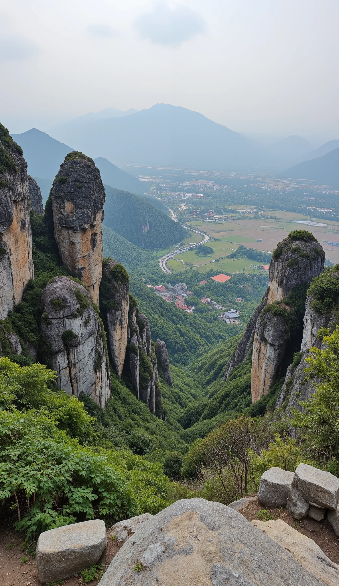 ultra high resolution),(World Heritage Site with the best views),8k,As the rural landscape unfolds、How many mountains of rocks stand tall like white limestone towers Guilin、China々、The rural landscape is wonderful,,it feels like art。