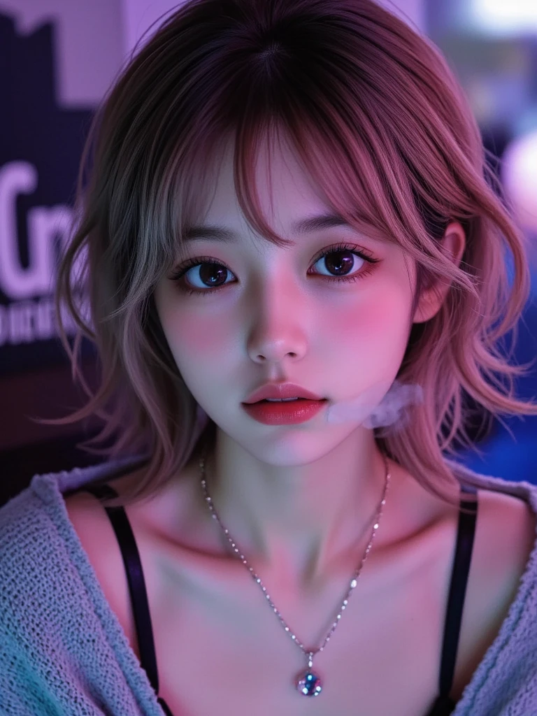 ((masterpiece, Highest quality, High resolution)), 1 Japanese girl, (Realistic: 1.4), excited、Great face,Glossy lips、30 years old, Silver Hair、Silver Hair、short hair, Silver Hair、(Beautiful Hair:1.5), mini skirt、Beautiful legs、Lie down on the bed、Staring、Angle from the front, Smooth, Highly detailed CG composite 8K wallpaper, High resolution RAW color photos, Professional photography, Light, BackLight, dream-like, impressive, Written boundary depth, (Face close-up:1.5)
Cute summer clothes that accentuate the chest
Full body photography
Big chest, Character portrait, Overlooking, Anatomically correct, Textured skin, accurate, chest, Big chest, Big chest,