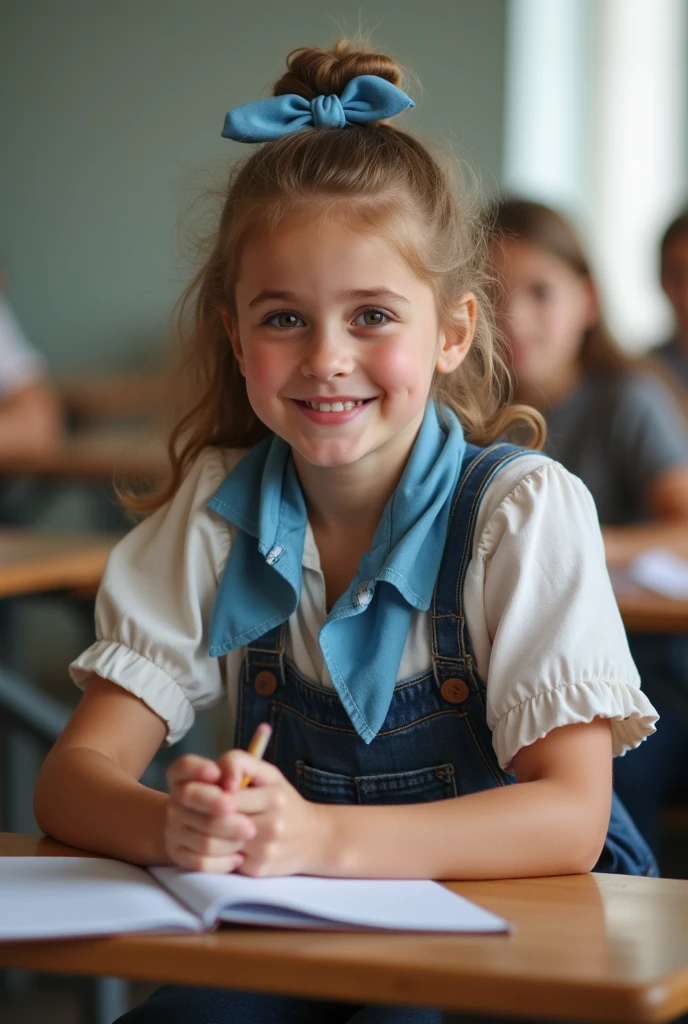 6-year-old girl tied to a school desk 