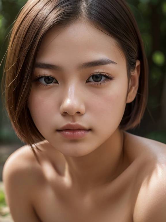 ((Hyper realistic, masterpiece, highly detailed, UHD, best quality, 8k, NSFW, porn, 1girl,Asian girl, 18 years old, perfect face, hyper realistic face, very cute face, perfect makeup, hyper realistic body, naked body, nude body, a man is carrying out the activity of inserting his penis into a girl's vagina,((couple)),((two person and a man)),side camera