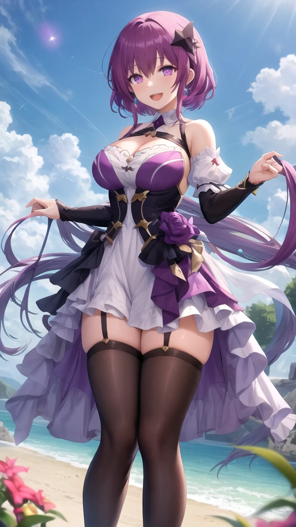 アスナ、ブルーアーカイブのキャラ、バニースーツ、beautiful hair anime girl,art station, cute anime girl, cute anime girl portrait, cute anime girl, cute anime girl portrait, cute realistic portrait, cute girl anime visual, cute anime girl portrait, portrait, Anime style portrait beautiful anime girl, full body, smile, (huge breasts), navel, thin waist, (big waist), thighs, from below, cleavage, under, shoulder cut light dress, big, big breasts, saggy,
