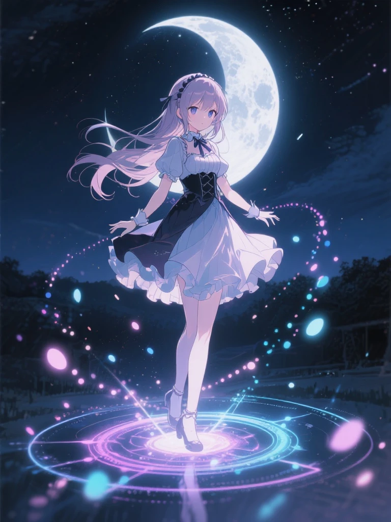 (((masterpiece)))(((anime style))), (beautiful detailed girl), 1girl ,solo, pokemon anime style, <lora:animetarotV51:1> tan skin, very long straight dark black hair, beautiful detailed violet eyes, wearing a dark indigo starry sparkly glittery sleeveless sundress, black starry sparkly bow in the hair, sparkly black diamond bracelets, sparkly black diamond earrings, barefoot, dress blowing in wind, hair blowing in wind, happy mood, blushing, beautiful smile, sitting on a small rock, in a grassy field under a single olive tree, hands resting on the ground, summer season, rolling grassy fields in the background, midnight time, ((black night sky)), sparkling constellations in the sky, no moon, no clouds in sky, sparkles in the air, tall grass, breezy weather, beautiful hands, detailed hands, (((from the front))), the girl is looking upwards, medium full shot, hair lighting, sparkly rim lighting
 <lora:sdxl-1.0_makoto-shinkai:1>