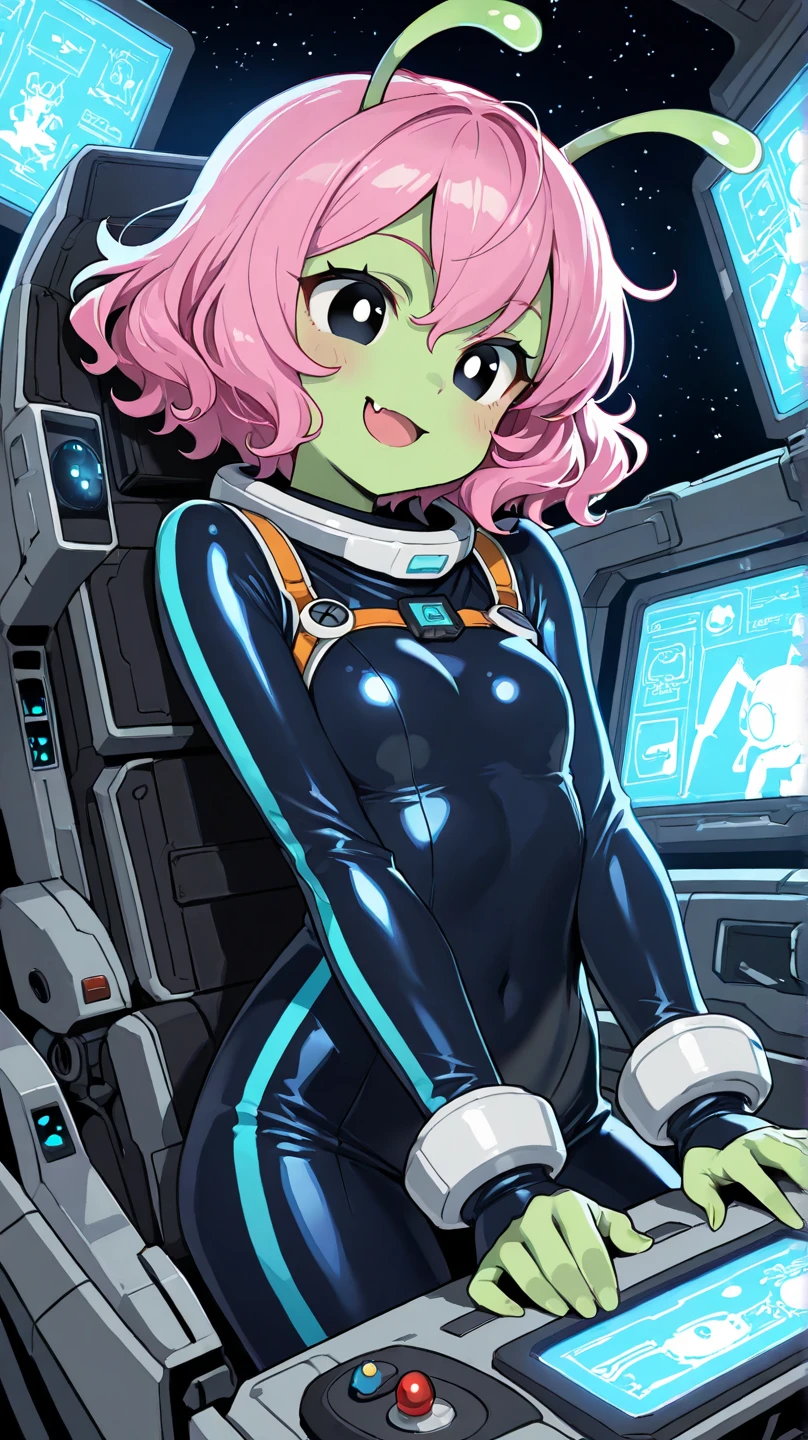 score_9, score_8_up, score_7_up, score_6_up, score_5_up, score_4_up, BREAK source_anime, 1girl, solo,
ChopioMitsuri, long hair, pink hair, green hair, twin braids, multicolored hair, green eyes, eyelashes, mole under eye, (looking at viewer:1.1),
large breasts,
tigth astronaut clothes, bare breastsm bare pussy, visible pussy, visible breasts
standing, smile, seductive pose, open mouth, space, space station