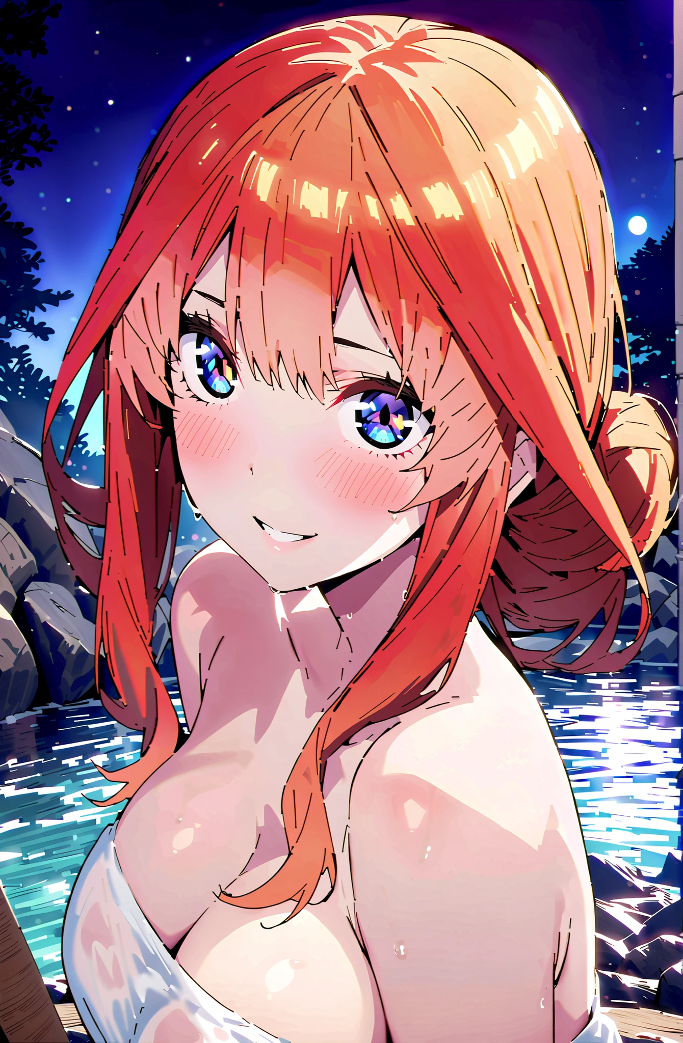 (That's horrible:1.3) Close photo, Cherry Nobody SD15, (Beautiful Face:1.1), (25 years:1.5), Fine grain, Dynamic pose, (Big eyes:1.0), (Toned body:1.1), (Long Wavy Hair:1.2), naked, wear (Swimwear:1.1), Sandy Beach, (primary color:1.3)、(highest quality、masterpiece、High resolution、detailed)animeスタイル、flat style、(Shining Eyes、detailedBeautiful Face), BREAK,1 girl、anime