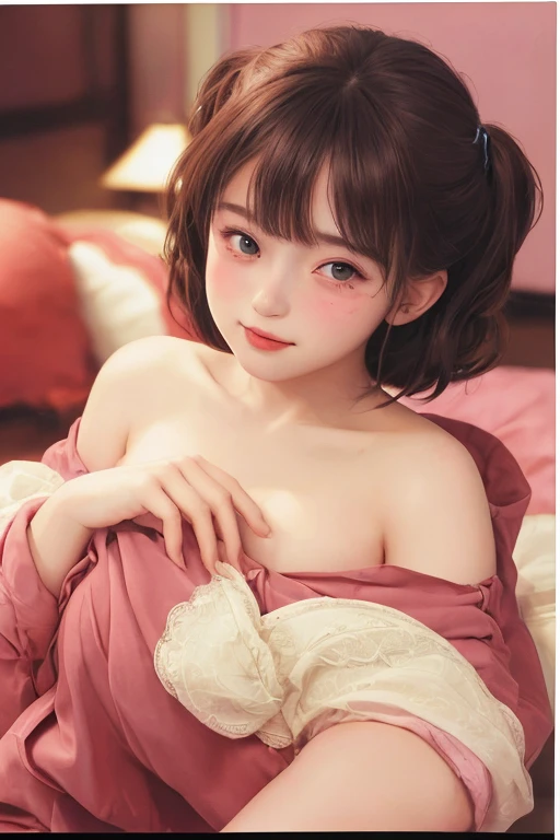 （（highest quality））， （（masterpiece））， （detailed：1.4）， Images of beautiful cyberpunk women，Headphones、Heart-shaped choker、21 years old,　Hmph（High Dynamic Range），Ray Tracing，NVIDIA，Super Resolution，Fantasy 5，Scattered beneath the surface，PBR Textures，postprocessed，Anisotropic Filtering，Depth of written boundary，Maximum clarity and sharpness，Multilayer Texture，Albedo and Specular Maps，Surface Shading，Accurate simulation of material interactions，Perfect balance，Rendering with Octane，Two-color light，Large Diameter，Low ISO，White balance，Rule 3 points、8K raw data、Beautiful bright red eyes，Off-the-shoulder clothing，Great students，Delicate face and eyes，Long eyelashes，Blush Lash，Delicate and fluffy hair，Pink twin tails with light blue gradation，lip，Pure，Cute Face，pretty girl，Artistic Sense，Casual wear，Advanced Senses、,　Beautiful hair accessories，Long hair and waist，Hair blowing in the wind，