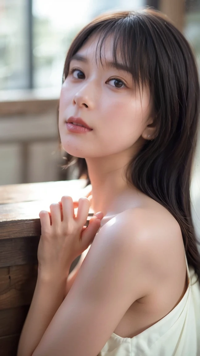 Highly detailed CG Unity 8k wallpaper, highest quality, Super detailed, table top, realistic, photo-realistic, Highly detailed cute girl, 25 years old, ,, whole body, ,big breasts,black eye,rubber dress