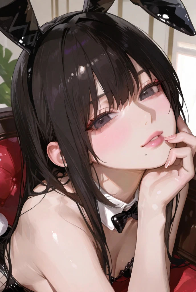 1girl, kiss, pout, open mouth/kiss, tongue out, lips ,crying,<lora:delicious-side:1>