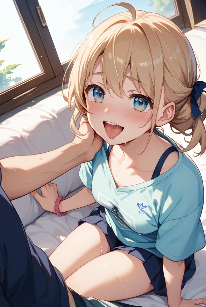 Highest quality、Highest quality、nsfw、The most erotic high school girl in Japan、Love Live Sunshine Style、Watanabe You、(Best Eros、Sunburn marks on competitive swimsuits、Giving a blowjob to a man's dick)、A delicate and erotic floral bra、garter belt、A man inserts his penis into a vagina、Extra large saggy breasts 1.5、Inverted nipple erection,Large areolas1.4、Has cleavage、whole body、(The hips are moving at high speed)、Semen is splashed on the body、Covered in a lot of semen、A large number of used condoms containing sperm are scattered around、Having sex from morning till night without a break、With pubic hair、He puts his dick inside her vagina、A large amount of semen is ejaculated into the pussy and it overflows、Hotel VIP room bed、