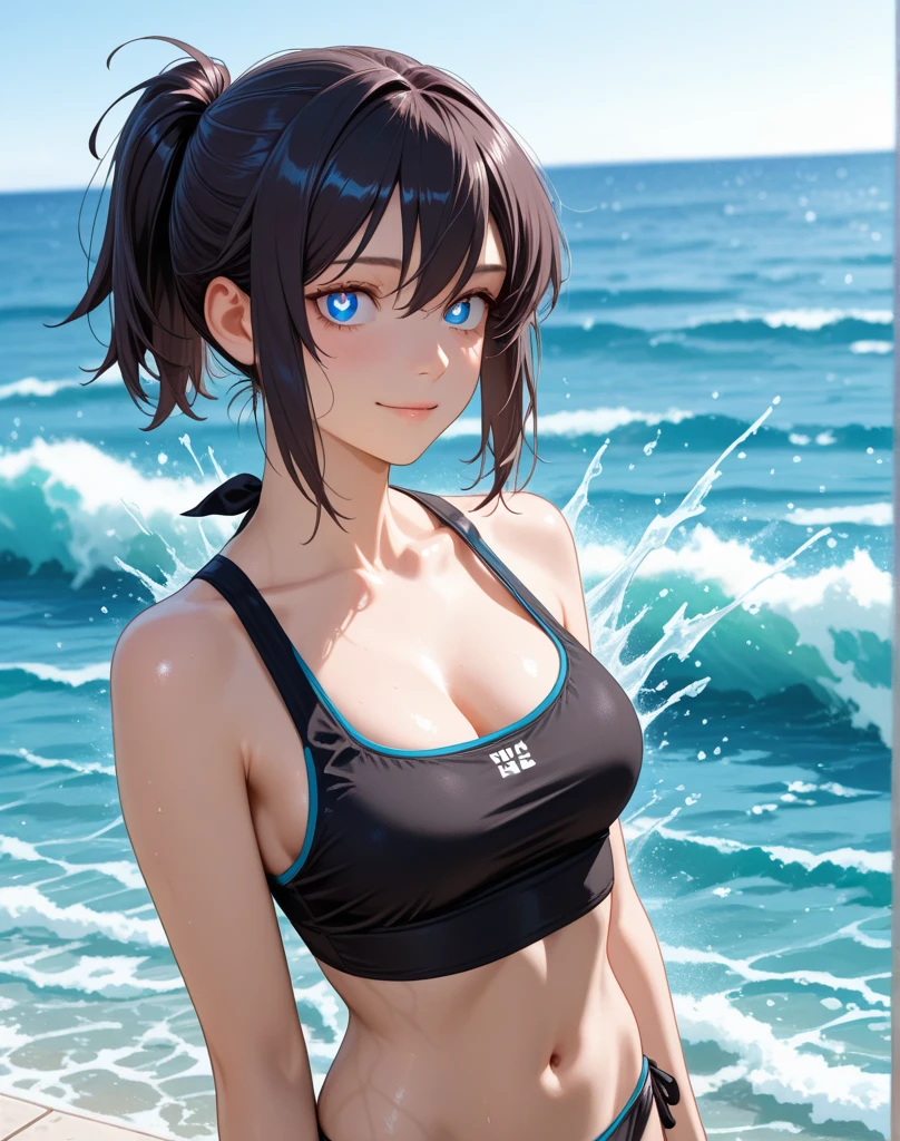 film photography, 1girl, , (Lying:1.2), (blue tattoo, Paint poured on the body:1.3), (splash, brushwork:1.5), seductive smile, medium breast, full body, drunk blush:1.5, wavy shoulder-length hair, serene, calm, (realistic detailed eyes, natural skin texture, realistic face details), soft dramatic lighting, depth of field, bokeh, vibrant details, finely detailed, hyperrealistic