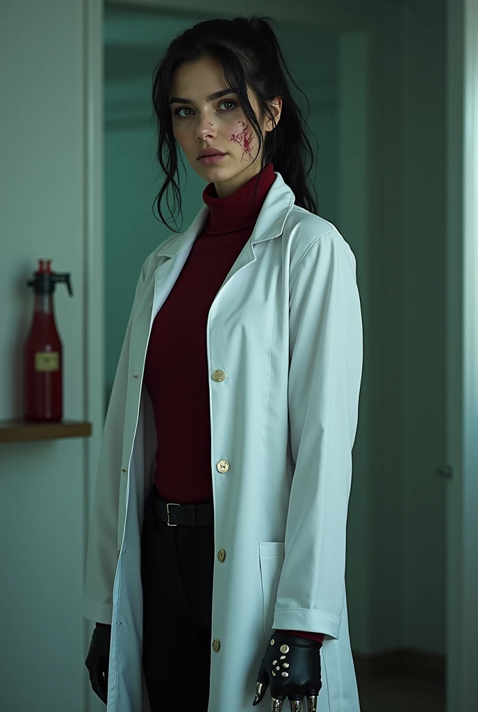 Doctor with blood ai version