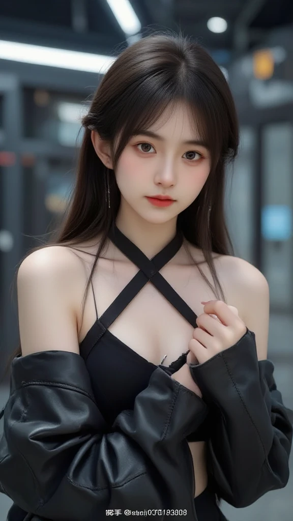 (masterpiece:1.2), Very detailed, Ultra-high resolution, (Realistic, photo Realistic:1.37), High-resolution RAW color photos, Professional photos, Very detailed顔, Very beautiful eyes, Very detailed肌, Very thin fingers, Very detailed鼻, Very detailed口, Perfect Anatomy, Very detailed背景, (Famous Japanese actresses:1.2), (Flat Chest), (Brown person々, Dark Skin, Blonde), Dynamic Lighting, (cyber punk:1.3), Zip-up hoodie, Abdominal Peek, leather jacket, whole body, (Shibuya Ward:1.3), Sunbeam, blue sky, (Headphones, Boomer:1.3)(((Completely naked))),(((nsfw)))