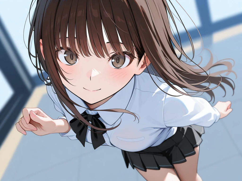 (msfw:1.4), (Realistic, photo Realistic:1.2), ((Highest quality)), Shift the center of gravity backwards, Quite embarrassing, White panties, (Showing panties:1.4),Tight Skirt, (Panty shot:1.3), (Roll up your skirt:1.3), (Squat:1.4), (Spreading pussy:1.2), Place your heels on the ground, Please spread your legs a little, Squat with your knees up, Attach your butt to the ground, Black Penny Loafers, Beautiful facial details, Real human skin, Gentle expression, Front view, angle From below, Realistic, photoRealistic, cute, Short skirt, Squat deep on school grounds, cute school girl, Semi-long hair, Lustrous brown hair, Braided hair, Japanese school girl uniform, Sailor suit, whole body, smile, 自然なsmile, cutesmile, 魅惑的なsmile, (Looking at the audience:1.2), from before, From below,