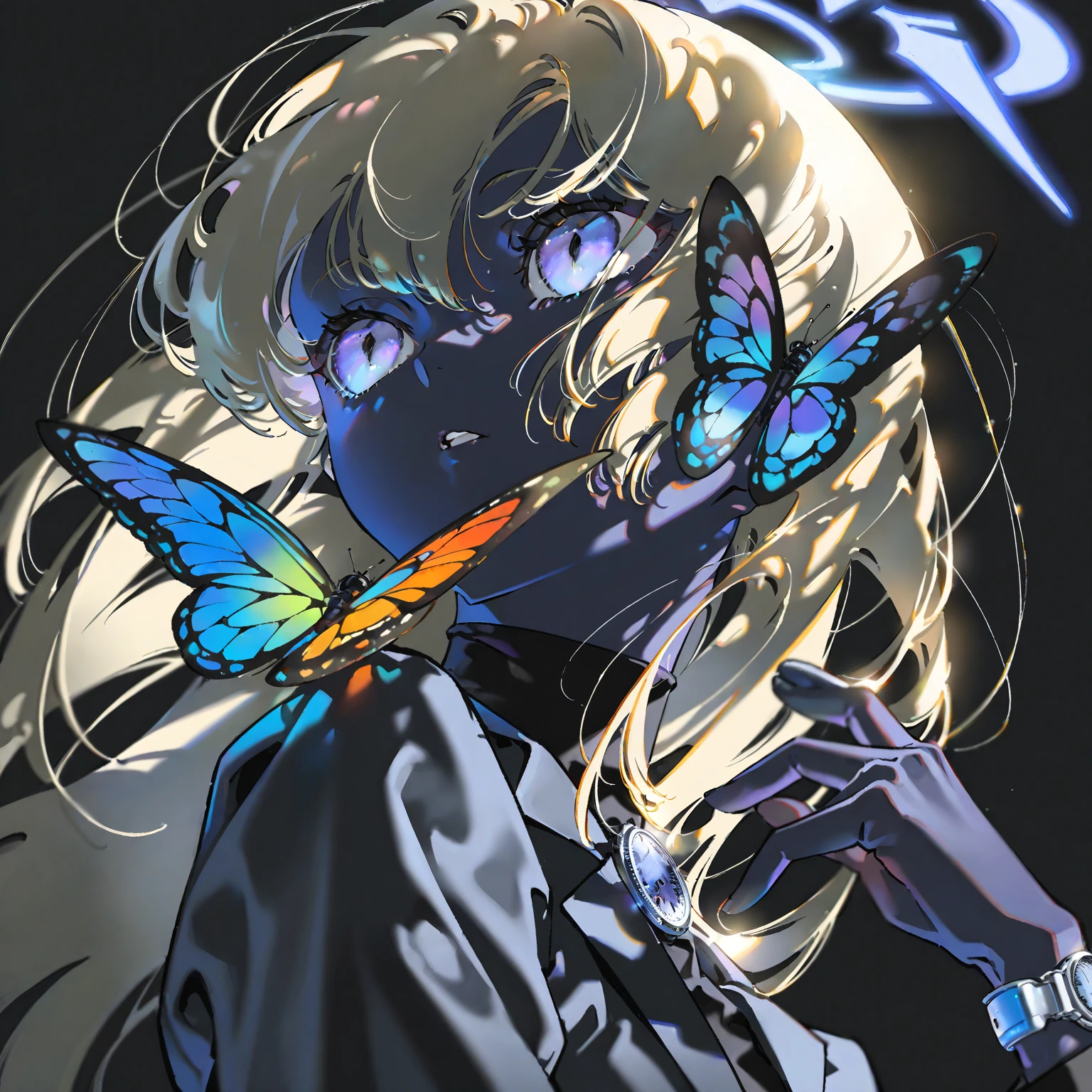 Black screen、noise、butterfly