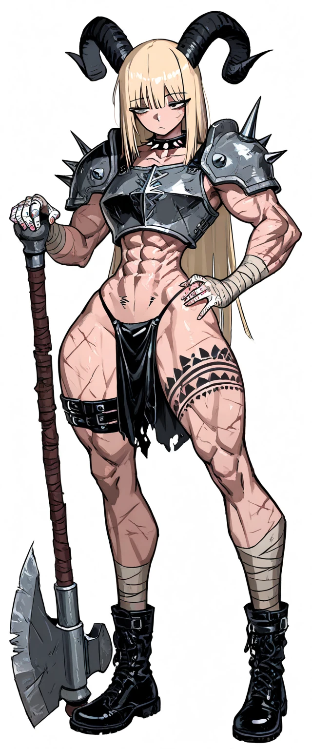 (Masterpiece, plain background:1.2) Female full body, standing straight symmetrical feet together, blood dark elf, dark skin, long messy white hair, short elf ears, circlet, yellow eyes, 1990s (style), female 1sologirl slingshot micro bikini, barefoot