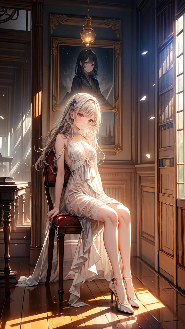 ((best quality, 8k, masterpiece: 1.3)), 1 Girl, Slim beauty: 1.3, (Long hair: 1.2), Floral Skirt, Long legs: 1.1, Super delicate face, Beautiful eyes, Double eyelids, outdoor, Octane Render
