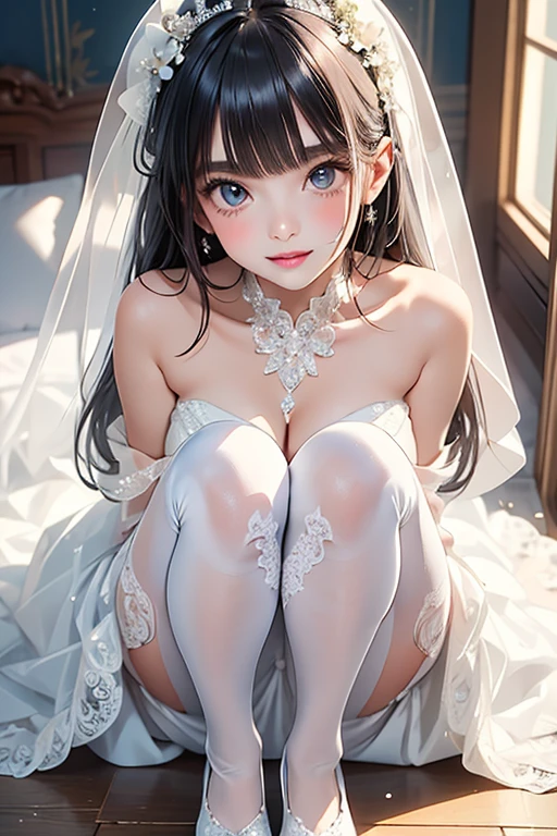 (Sleeping girl)), Realistic, Best quality, (((All made of white lace: 1.5))))), ((Ultra high leg underwear)), (string)))), (Ultrathin)))), full bodyesbian, (Small breasts), (20 years old), ((White laces: 1.5)), (Chest dew: 1.9)))), ((soak all over: 1.8))))), ((((Open legs: 1.8))