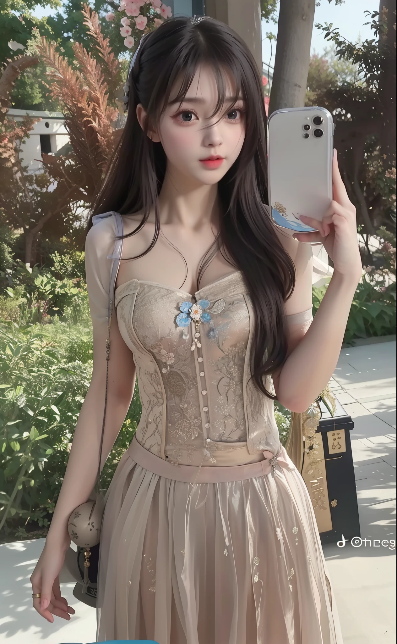 Masterpiece, absurdres,HDR,anime drawing, wallpaper quality ,highly detailed eyes and face, butterfly_top pencil_dress, a woman in a white butterfly_top print pencil dress with a belt , wearing butterfly_top, cowboy shot <lora:butterfly_pencil_dresses:0.7>
