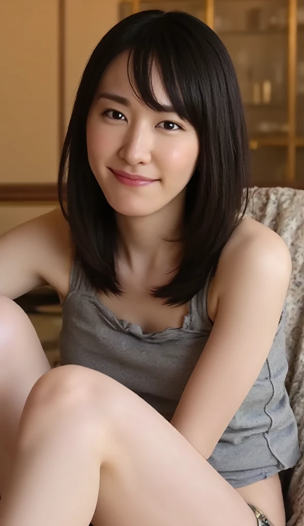 NSFW, ((Top Quality, 8k, Masterpiece, Portrait: 1.3)), (Ambient Light: 1.2), (Bounce Lighting: 1.0), Photo realistic, Sharp Focus, solo, Japanese, 1 girl, actress-like beauty, living alone, High temperature, high humidity, (poor lifestyle: 1.2), (slim and toned body: 1.4), ((extra Small breasts: 1.4)), wavy short hair, no money, completely naked, nudist, ((Showing pussy: 1.2)), legs spread while looking in front of you:1.3)), cleavage, (legs spread: 1.3), vaginal opening, clitoris, anus, (clean background: 1.1), evening Light, pussy close-up, low angle, office, pussy, 15years old, , ((Smiling, with pussy lips open to reveal vaginal opening, vaginal opening open)),((((Detailed hands))))、((((Anatomically correct body))))、whole body,Completely naked,Narrow waist,Beautiful breasts,Beautiful crotch,Pink pubic area,