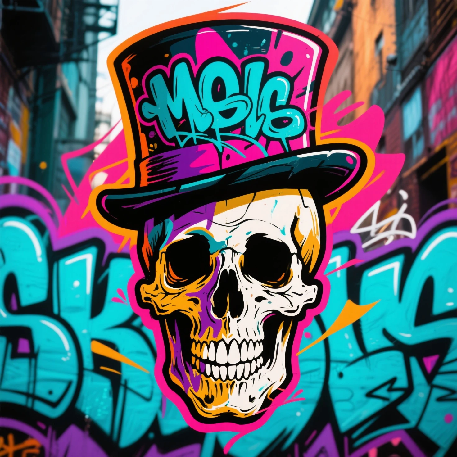phantatt baron samedi, red top hat close up face white background bold linework american traditional style <hypernet:phantatt:1>