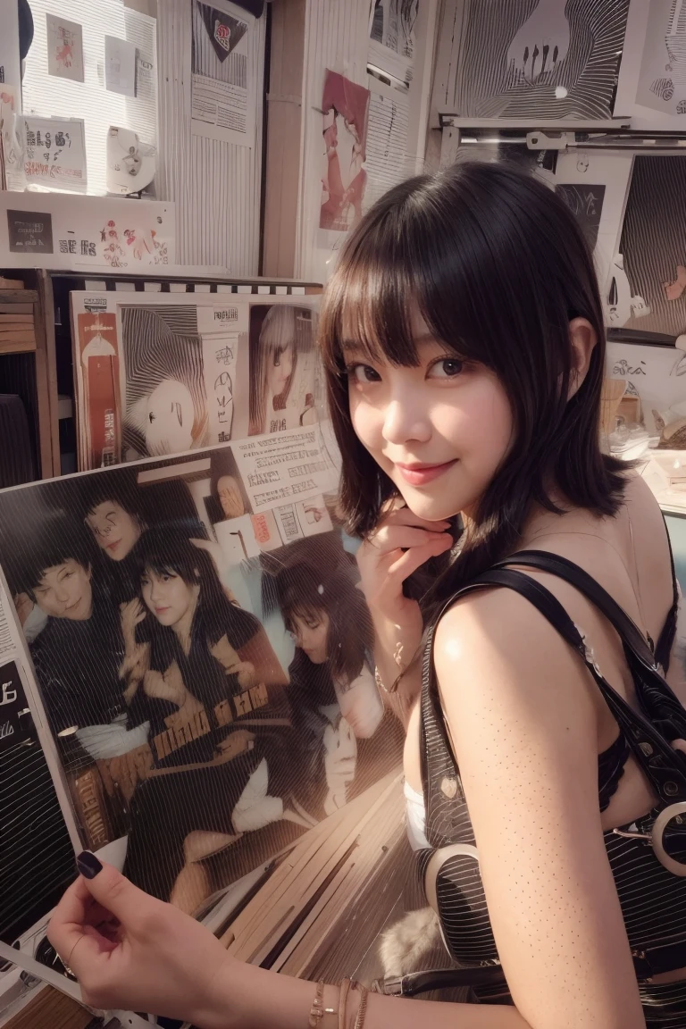 girl, cute, best quality, , a bright smile,  movement, greet, 