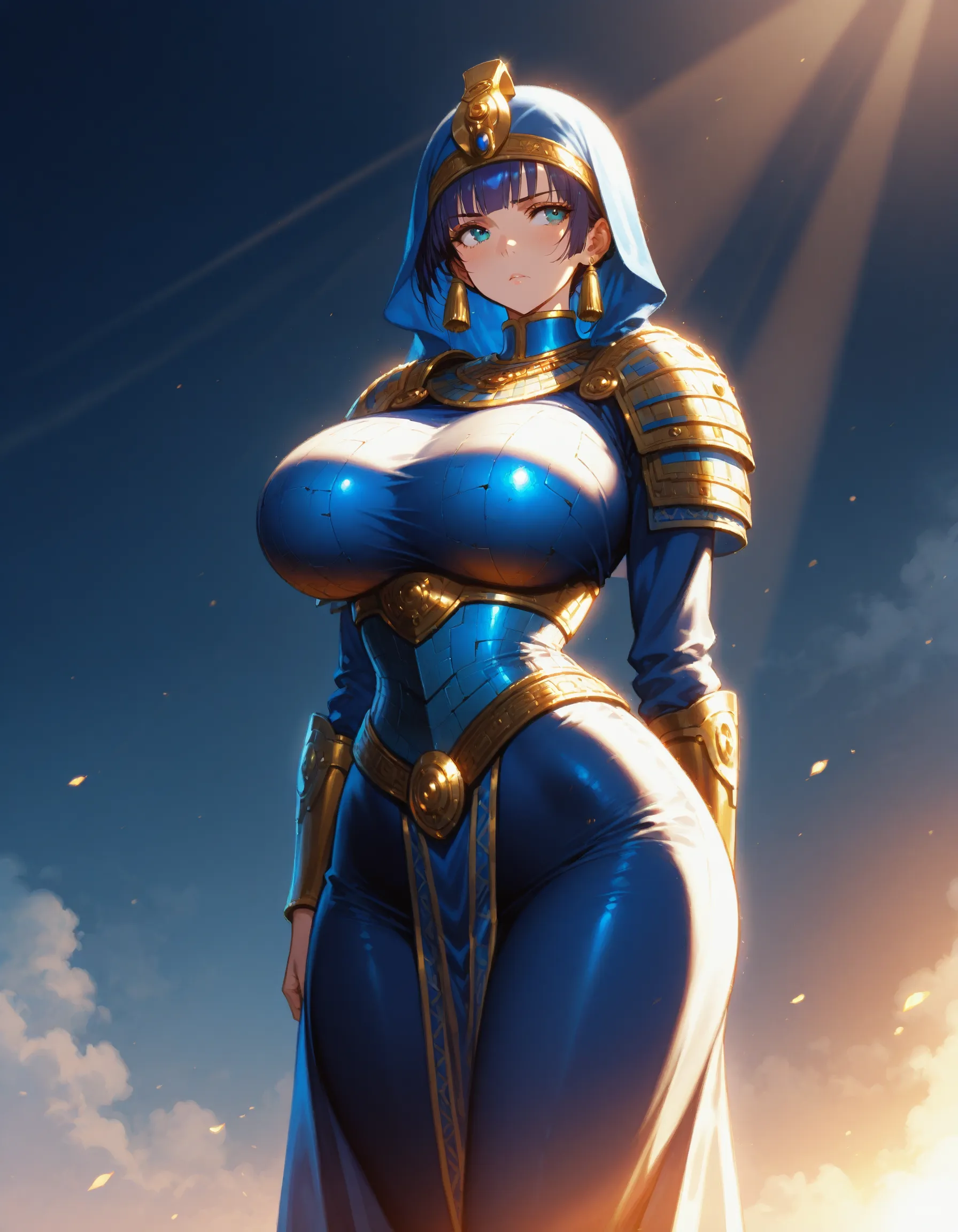 Highly detailed RAW color Photo, beautiful 40 years young Latina girl (Adult model Daisy Marie), dynamic pose, (wide hips), (detailed skin), (detailed lips), (detailed eyes), (cosmic:1.4), (necropolis:1.1), (Sci-Fi setting) (detailed face), (curvy), detailed eyes, chromatic aberration, depth of field, soft lighting, masterpiece, best quality, intricate, (lens flare:0.7), (bloom:0.7), particle effects, raytracing, tone mapped, highly detailed, concept art, smooth, sharp focus, dramatic lighting, highly detailed artwork, cinematic, hyper realistic painting, trending on Artstation, 8K, incredible shadows, realistic, (highly detailed background:1.2), art by midjourney