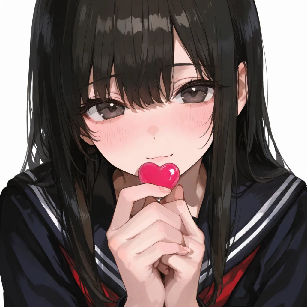 masterpiece, best quality, source_anime, shiodare,
rating_explicit,
from side, (face focus:1.2), close-up face,
1girl, 1man, hetero, (deepthroat, irrumatio:1.2), hands up, trembling,
BREAK
10 yo, , large breasts, black hair, medium long hair, (straight hair:1.2), (blunt bangs:1.0), red eyes, tsurime,
half-closed eyes, heavy breathing, tears, teardrop, (upturned eyes:1.3), (ahegao:1.3), cum in nose, cum in mouth, excessive cum,
BREAK
serafuku, white shirt, white sleeves, short sleeves, navy sailor collar, red neckerchief, midriff, crop top,
BREAK bedroom, hand on another's head,
