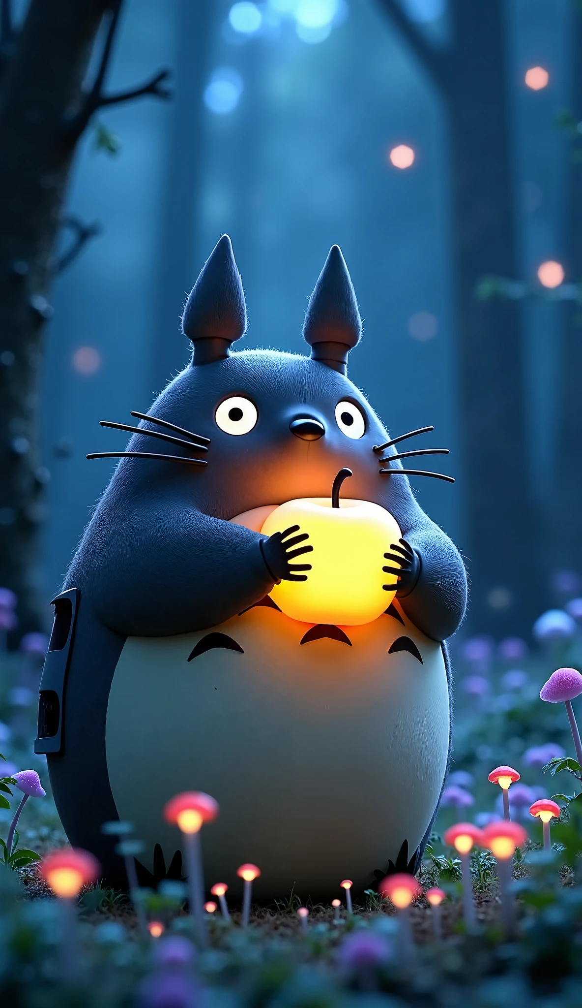 Totoro smoking blunt