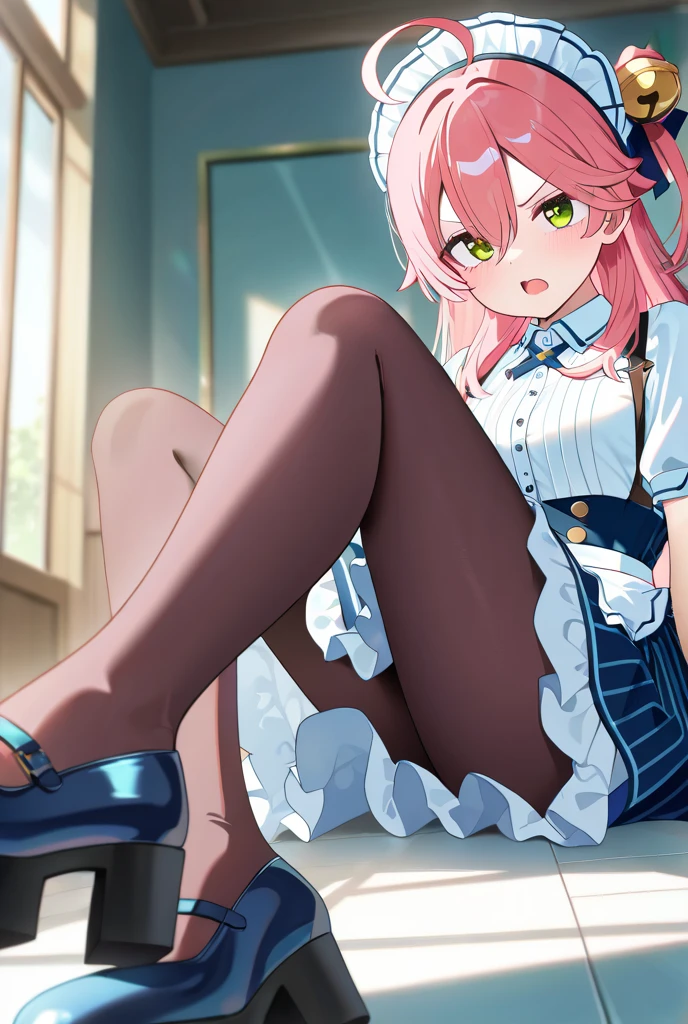 ( 4 diferent girls having sex),4 Girls with pink hair, long twintail hairstyle, ((small bushy eyebrows)), wearing gothic ta clothing, loli, walking to school, flirty smile,, walking to school, bored look, bored face,, (sitting with legs open lifting her skirt to show her vagina wet with semen),1 boy having sex with the girls, scaried young boy