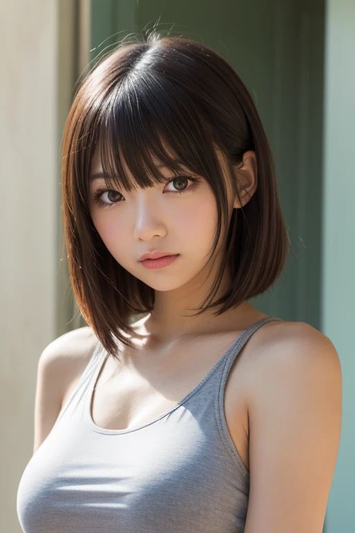 (High resolution:1.3), (16K, Realistic, RAW Photos, Best image quality: 1.4), Japanese, (One Girl), Beautiful Face, (Lively Faces), (Black-haired、short hair:1.3), Beautiful Hairstyles, Realistic eyes, Beautiful and detailed eyes, (Realistic Skin), Beautiful skins, Charm, 超High resolution, Surreal, High detail, Golden Ratio, Highly detailed cute girl,(10 years old), naked, cum shot, Bangs
