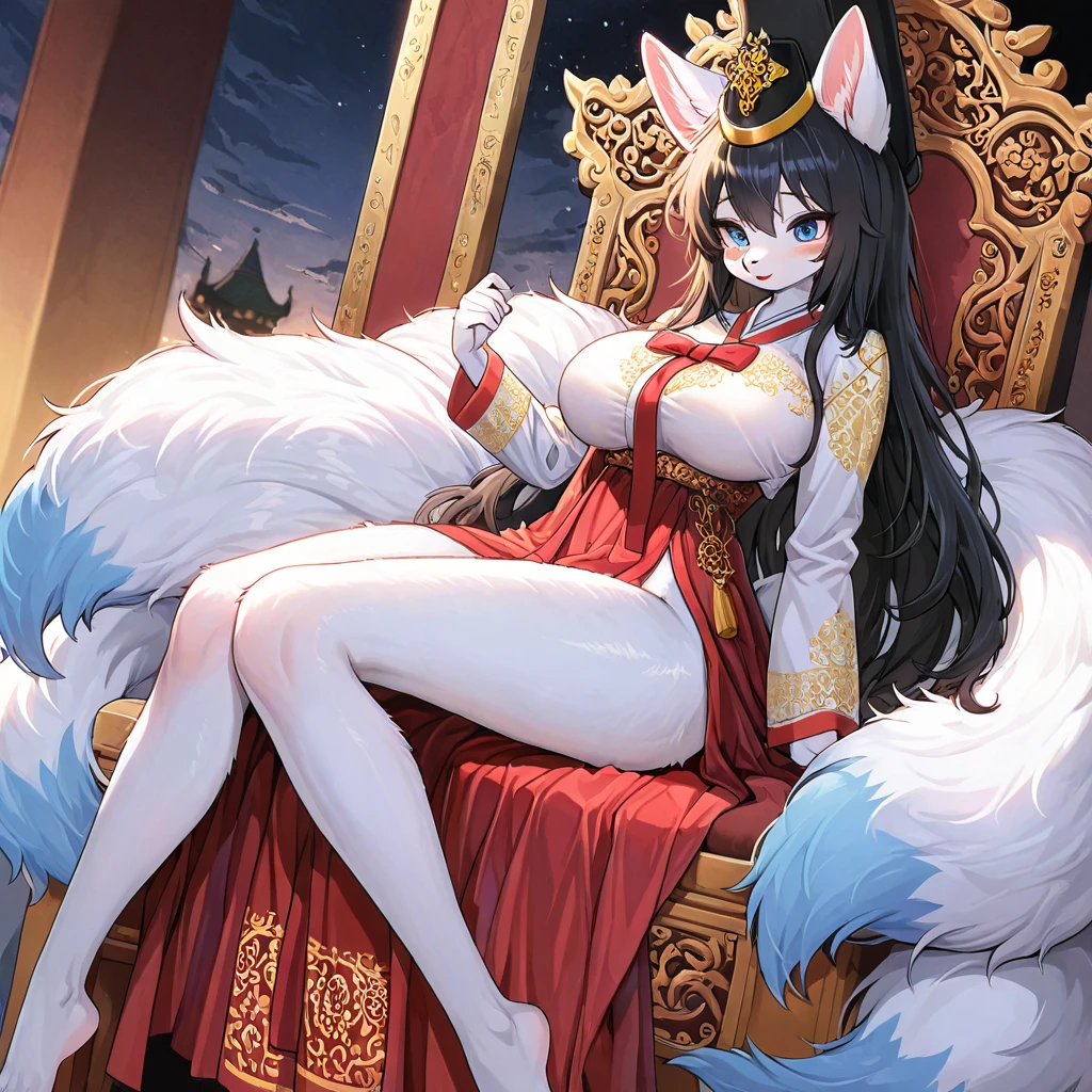 best quality,best resolution,(fluffy anthro furry :1.6),solo,medium breasts,cat girl,black long hair,wavy hair,curvy hair,black cat ears,beige fur,white ornate harem belly dancer face veil,gorgeous gown,gold bracelet,gold accessories,harem,naked,glowing flower,surrounded flowers,sparkle star around girl,panoramic view,full face blush,looking at viewer,heart eyes,heart expression eyes,desire face,smile,plenty pussy juice,orgasm,very hot,heavy breath,spread pussy,splash pussy juice in steam,upper body only,lying,spread pussy,beautiful pussy hole with soaking pussy juice,front view,low angle,open mouth,drool,spread legs,raise legs,holding legs