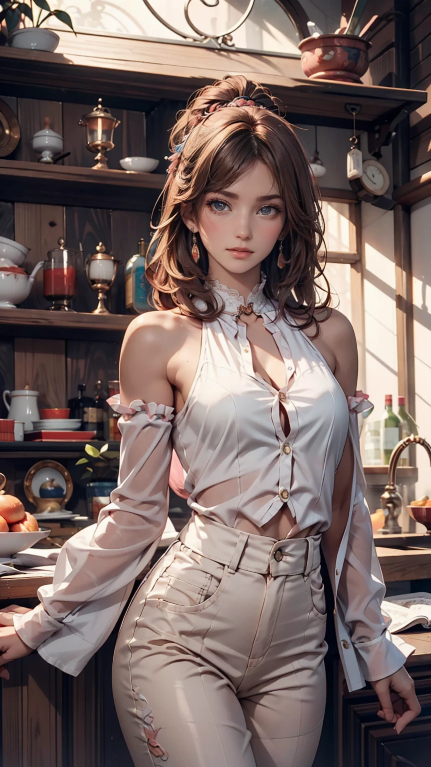 ((((Highest quality))))、(((Ultra-precision CG16K wallpaper)))、(((masterpiece)))、(((Very detailed)))、(((Very detailedな)))、((１29 year old mature woman:1.6))、((とてもbeautiful日本人の顔))、((Zuo々Nozomi:1.5))、((Straight medium hair、Blunt bangs:1.5))、((Shiny brown hair:1.5))、beautiful delicate eyes、Brown eyes、eyeliner、eye shadow、High nose、Small nostrils、Small Mouth、Seductive lips、beautiful breasts、((C cup size breasts))、beautiful feet、eight-headed body、Perfect balance、Perfect Anatomy、Perfect composition、beautiful detailed shading、beautiful, Natural light、beautiful detail glow、Written boundary depth、(((High chroma)))、(((Genuine:1.9)))、((Vivid:1.5))、((beautiful Skin))、((Skin Texture))、((Genuineな皮膚感))、(((Cowboy Shot:1.6)))、((Front view、Shoot from the front、Front Low Angle:1.6))、(((smile:1.5)))、((Women are watching this、Show Viewer、look forward to:1.6))、Bright sunlight、Natural light、(((Glass Square、wood:1.3)))、(Walking pose:1.6)、(((Wine red high neck sleeveless ribbed knit dress:1.6)))、((head band、Put on earrings:1.3))、((Knee socks clothing:1.3))、