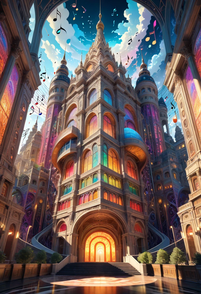 <lora:StainedGlassAI-000006:.8>, StainedGlassAI city