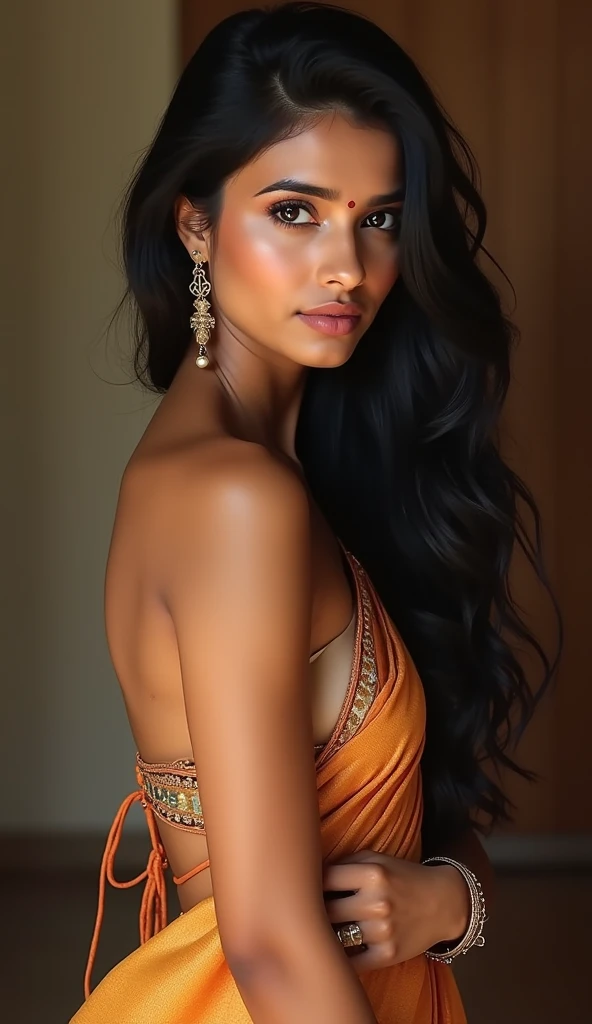  Desi beautiful woman in wet saree full picture 