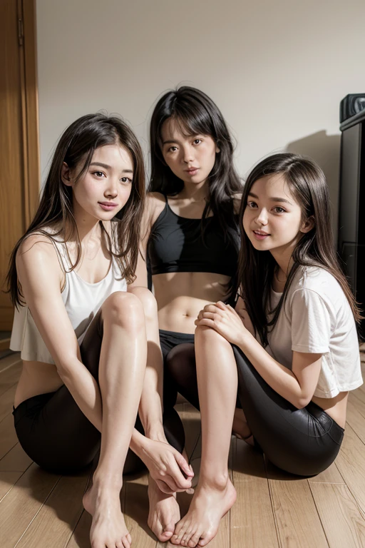 retina, high detail, highest quality, (child actors standing side by side with their hands tied behind their backs), (((12 years old))), (in the hospital)))), (in the hospital)))), (4 child actors))), sexy white bra, sexy white panties, human trafficking, slavery, sheerness, different body shapes, different hairstyles, face turned down and sideways, Crying face, not looking at the camera, tears
