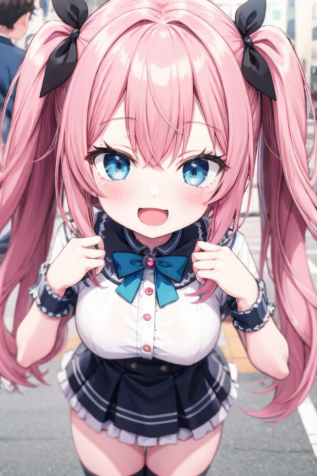 <lora:yudedako_v100:1.2>
insanely detailed, absurdres, ultra-highres, ultra-detailed, best quality,
1girl, solo, nice hands, perfect hands
BREAK
(wearing harajuku-style coordinate),
shame, embarrassed, open mouth, wavy mouth,
dynamic pose, cowboy shot, looking at viewer
BREAK
slender, kawaii, perfect symmetrical face, ultra cute girl, ultra cute face, ultra detailed eyes, ultra detailed hair, ultra cute, ultra beautiful,
in harajuku, shibuya, tokyo, street, crowd, cityscape,
large breasts
BREAK
(pink medium hair, dark green eyes), hair between eyes
