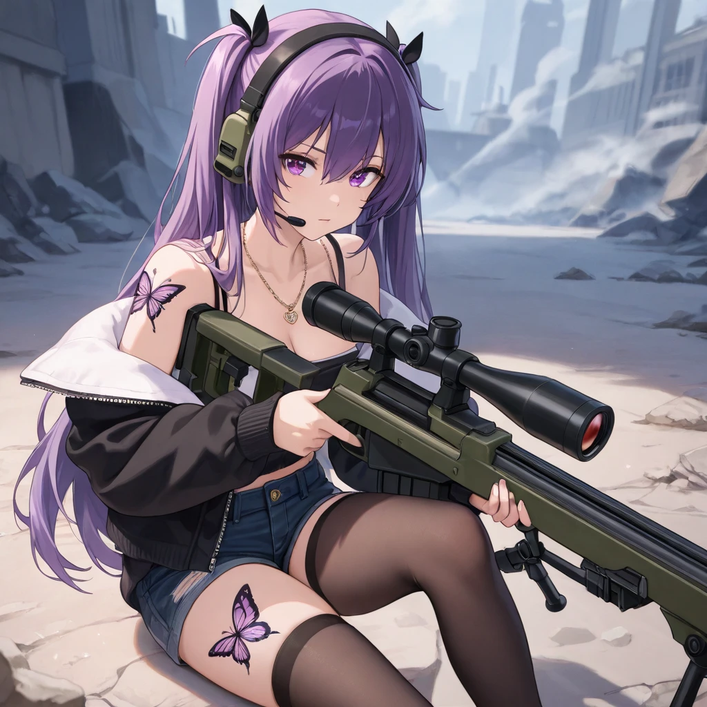 Outrageous resolution、​masterpiece++、top-quality++、ultra-definition++、ultra-definition++、4k++、8k++、from side、（Background Focus）++、A woman in clothes crouches in a purple jacket and a green scarf with a sniper rifle and black gas mask on the green-purple poisonous smoke that destroys the city, and praises the huge breasts mature sniper to defeat the scorpion、Rumen of a mature woman with huge breasts defeating a scorpion by crouching in a purple jacket with a sniper rifle and a green scarf and wearing a black gas mask in green-purple poisonous smoke、Magic of a colossal breasts mature sniper sniper squatting with a purple jacket and a green scarf and black gas mask on the green-purple poisonous smoke、A with huge breasts sniper squats down wearing a purple jacket and a green scarf with a sniper rifle and a black gas mask on the green-purple poisonous smoke flying above、A married woman with huge breasts mature sniper sniper squats down wearing a purple jacket and a green scarf and a black gas mask on green-purple poisonous smoke、The president crouches down wearing a purple jacket with a sniper rifle and a green scarf and a black gas mask in green-purple poisonous smoke and a colossal breasts mature sniper defeats the scorpion.、Detailed contemporary art、Contemporary Art Style、Blake Beautiful modern green-purple poisonous smoke sniper wearing a purple jacket and green scarf with a sniper rifle and black gas mask and crouching and crouching witch with huge breasts mature sniper slaying scorpion、College student crouching in a purple jacket with a sniper rifle and a green scarf and wearing a black gas mask in green-purple poisonous smoke and a mature sniper with huge breasts defeats the scorpion、Contemporary Art Behans、A high school student crouches down wearing a black gas mask wearing a purple jacket and a green scarf with a sniper rifle on green-purple poisonous smoke and a colossal breasts mature sniper defeats a scorpion.、A female sniper with huge breasts sniper squats d