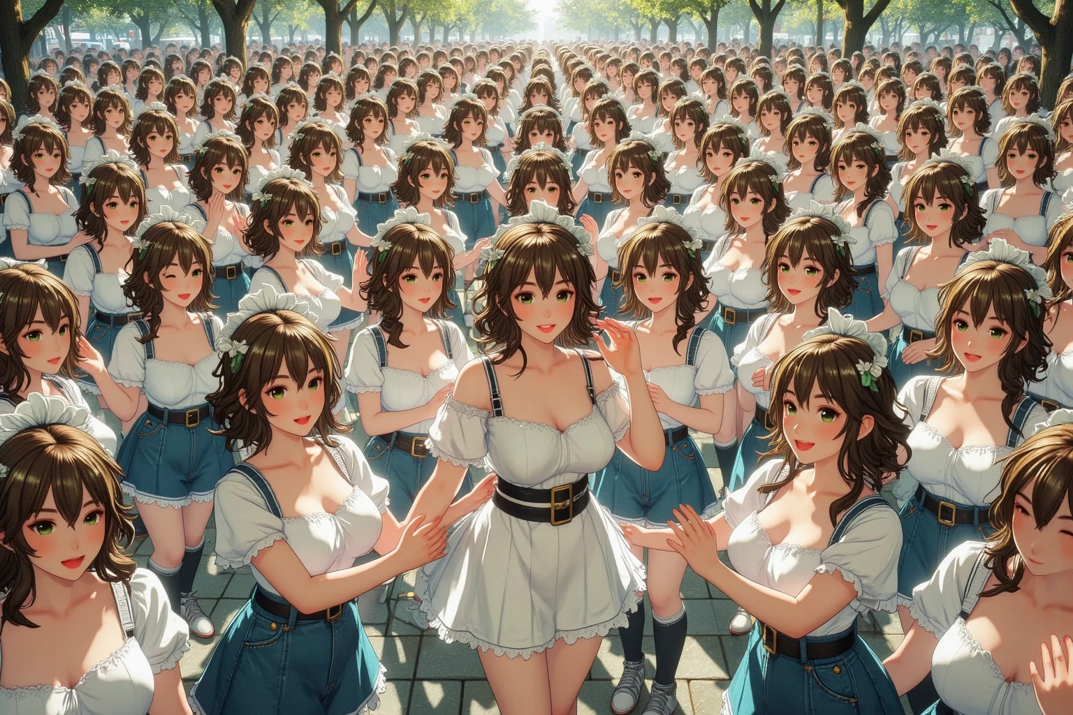 ((Highest quality, 8,000 people, masterpiece:1.4)), (1 female), ((Very small face:1.3)), (Very large cleavage:1.4), Pocket Dan Pink Cosplay, (Wavy hair fluttering in the wind:1.3), Innocence, Pure, stockings, ((Highest quality, 8K, masterpiece:1.3)), (Perfect Body Beauty), White Background, (look back), Ultra-mini pleated skirt, Thin legs, panties, Golf Wear, 私は後ろをlook back, 彼女はlook back, Big Ass,
