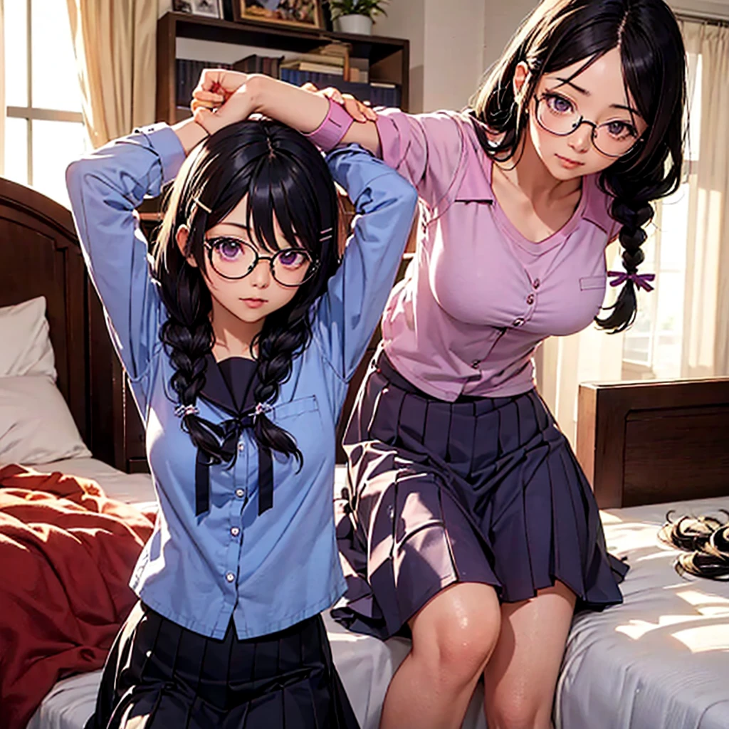 Ultra-high resolution, (Realistic: 1.4), RAW Photos, Highest quality, (Photorealisticistic), concentrate, (Glasses:1.5)、Nipples、Soft Light, ((15 years old))(front, Young Face))), (Written boundary depth), masterpiece, (Photorealistic), woman, bangs, (( One crying girl))8k, RAW ポートレート NSfW, (((Sex with a man:1.5, Inserting the penis into the vagina:1.5))), Rear View、Spanning Desk、Tie 1'hand、(((White dressing on face:1.8))), (((Leaning forward:1.8))), (((close your eyes:1.8, Open your mouth:1.8))), (((Trembling Girl:1.8, Drooling:1.5))), School Sailor Uniform:1.8, Silk scarf、Pleated skirt:1.8)), 18-year-old, 7 Head to Body, Ideal body type,thin, Small Ass, Beautiful legs, thin脚, Surrealism, ((Anatomically correct:1.3))
((((2 girls:1.5)))), (((Two girls showing off their panties in a room)))、(Beautiful Face:1.1)、日本の2 girls,((2 high school girls))、((Two real high school girls))、(( high School Sailor Uniform:1.6))、In the classroom、 ((Dark brown eyes:1.2))、(Realistic skin texture:1.3)、(Immersive atmosphere:0.8、Chiaroscuro:1.2) 、(Look Viewer:1.3)、((Embarrassed look))、((blush:1.3))、((From belowの天井:1.2))、(smile:1.2)、((((She's wearing tiny silk panties))))、((Panties on Papa's knees))、((スカートをまくり上げるwoman))、((From below:1.15))、((Panties close up:1.42))、((Nipplesブラジャー:1.2))、((Spread your legs out to the side:1.4))