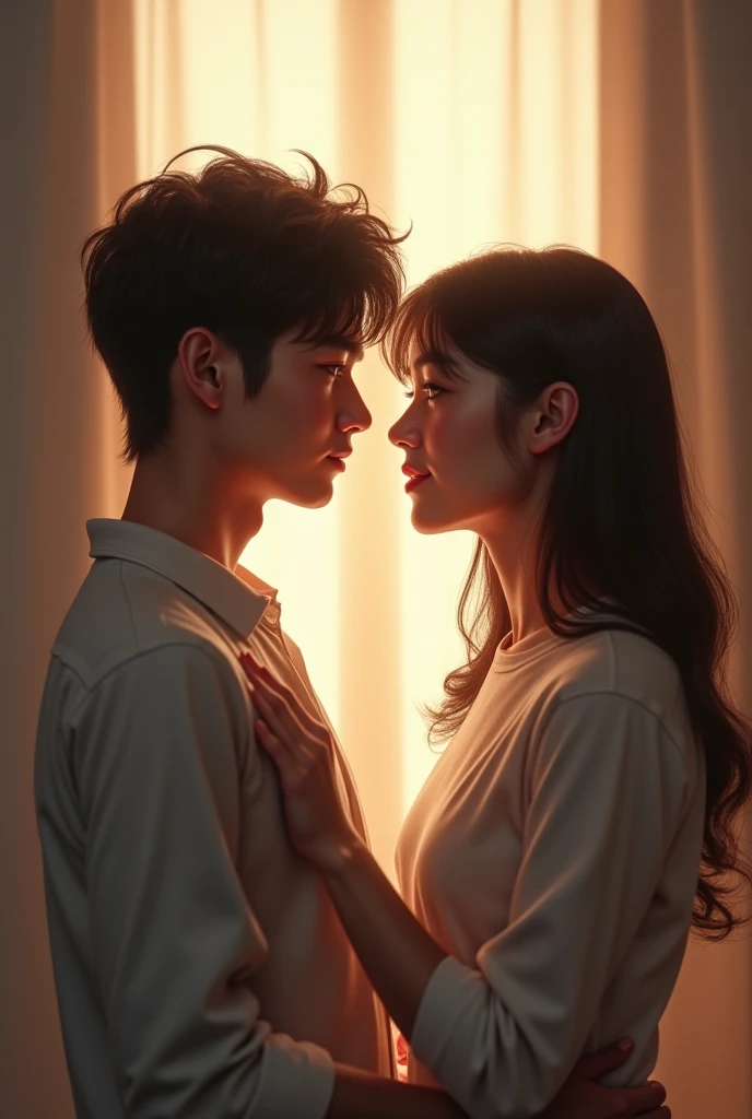 Yoo Taeyang (SF9) e Ahn Seongmin (Cravity) se beijando, namorados