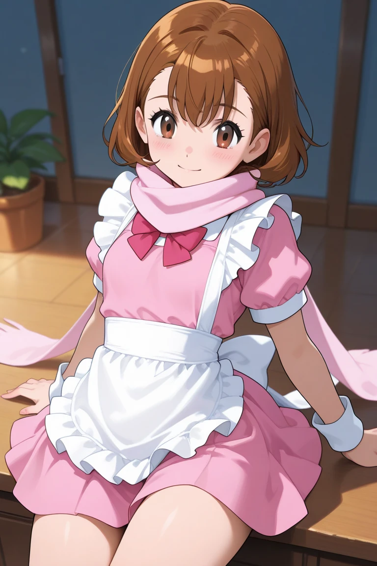 Mirai Kasuga (Million Live), (Highest quality, 8K, masterpiece, Super detailed:1.2), Cinema Lighting, Beautiful attention to detail, Lens flare, From above,
One girl, alone, pretty girl, sweet, Innocent, Peace and quiet, Bedroom, pastel colour, Fluffy bunny ears, , Stuffed rabbit, Bright lighting, pajamas, Frills, Knee socks, (v Arms)