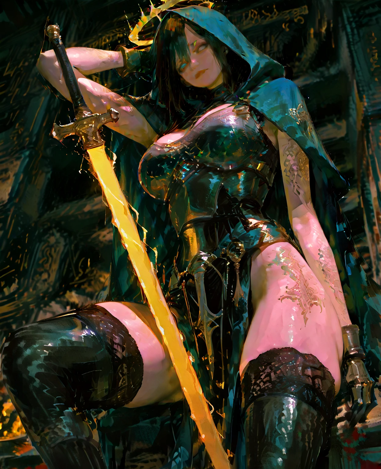 SunWar "Star Wars Xwing R2D2" conceptual Future "Heavy Metal" Devastating Mandolorian pure female aesthetics lower key:1.3 close:1.3 fire-follets Will-o'-the-wisp "luis Royo" dazzling women walking slowed down playing Cosplay "Princess":1.4 "Leia":1.4 "Nathalie Portman":1.4 Pilots jacket cowboy 38years sunLight luminescence ultra pro-photorealistic optimal detail qualities precise details:1.3 SLR resolution max perfection improved graduated Octane rendered UHD XT3 16K DSLR HDR UnrealEngine5 analog real shadows:1.3 3dcg saturated body:1.4 faces:1.4 cheekbone effects embarrassed glow beautiful:1.4 eyes:1.4 opals iris lazulis turquoise pupils eyeliner open mouth teeth obvious smiles dark hairstyles short bangs:1.3 ecstatic:1.0.1 floating jackets fixed symmetrical body athletes oiling eccentric cape levitating shoulders off white shirt lace clavicles papillotes navy thick leathers keep breasts varied pointed:1,4 satin felt supports bikini skirt:1.4 matching bristles loose swinging spinels navel:1.3 depths:1.3 revealing pubis scarlet pubis-hairy obvious covered:1.3 waist-waist underwear chastity-belt padlock Gold decorated silver tied garters thick thighs legs low high stainless steel boots voluminous gothic ornate onyx ruby invokes delicate incandescents Unity Toys Crystalline DoF (EOS R6 135mm 1/1250s f/2.8 ISO400) robot-6PO Mechanized adaptable DoF mannequins "wide Sabre"  dramatic fully clothed mounts armor heavy chrome metallic covered flat bands fathoms richly decorated coppers:1.2 fullbodye "Darth Vader" background:1.3 sharpness equirectangular 360 headphones+antenna decorated rune Pearl embroidered plasma glyphs lava Tourmaline DoF engravings [(masterpiece 1,3) (Willi Baumeister:1.1) (John T. Biggers:1,2)::17 Alessandro Casagrande, Greg Rutkowski, Sally Mann Guweiz and James Jean tattoo CGSCOSITY (by Michelangelo)] Bruce Weber girls raw varied nsfw etc.