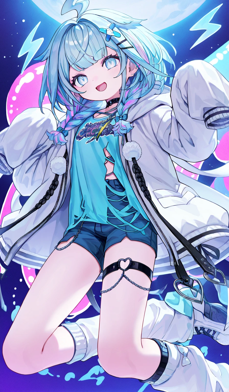 (masterpiece), (best quality), (ultra detailed),(disheveled hair),(illustration), (1girl), (Fashionable clothing), standing, Fashion model, looking at viewer, (interview), (simple background),beautiful detailed eyes, delicate beautiful face, Floating,(high saturation),(colorful splashes),colorful bubble,(shining), focus on face, ponytail, kamisato ayaka, light blue hair, bangs, hair ring, floating flowers, floating hairs, (shining), best lighting, best shadow,