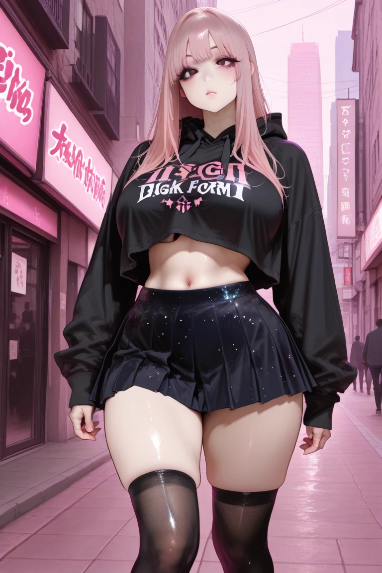 Billie Eilish, sehr fettes gesicht, severely overweight, wird von bild zu bild fetter, extrem fettleibig, very big fat belly, fat body, Beautiful face, sehr fetter, drooping belly, breasts visible