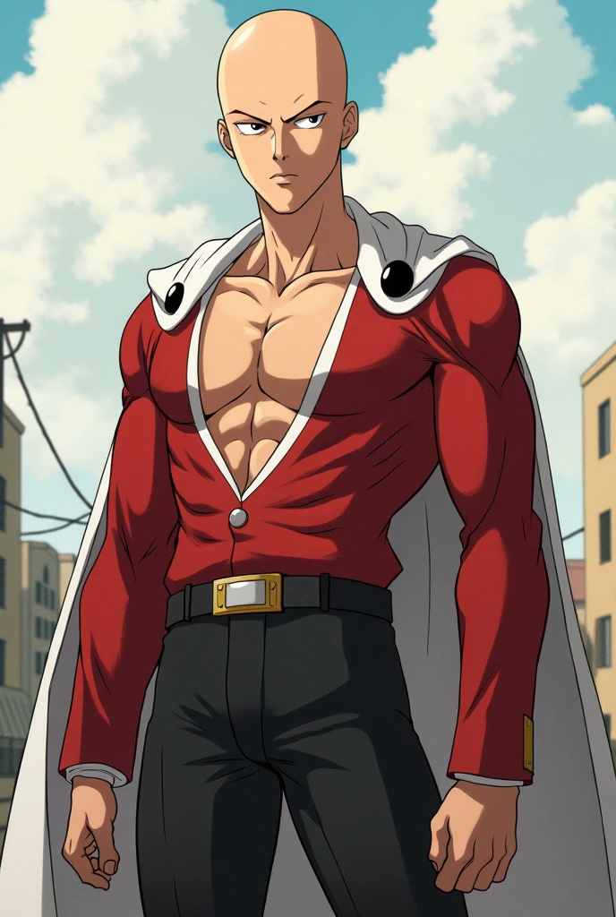 Femenine anime man with a big bulge in his pants