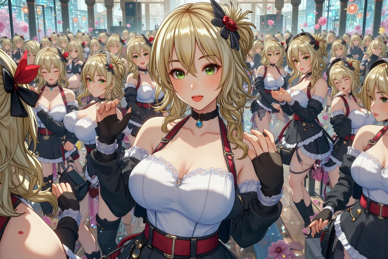 Golden Darkness、Yami、Blonde twin tails、Black battle dresmall breasts、beautiful girl