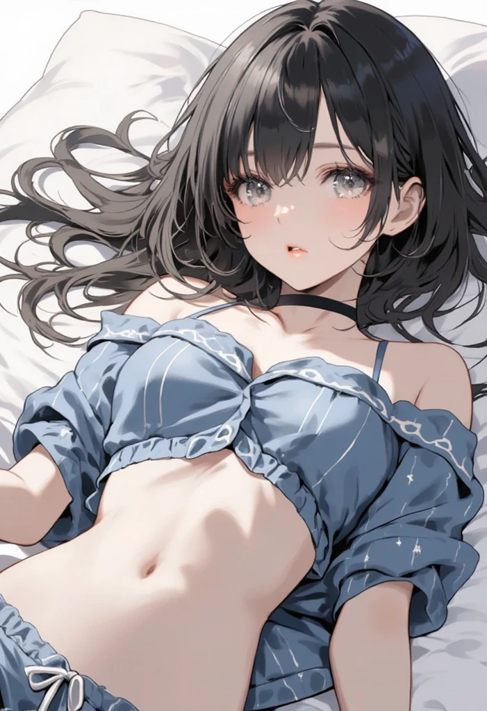 (masuter piece、top-quality、in 8K、32K、masterpiece、nffsw、超A high resolution、Impresionismo、Photorealsitic:1.2)、cowboy shot、foco nítido、detailed faces and eyes、beauitful face、shinny skin、Sharp pupils、Realistic pupils、beauitful face、blurry backround、on the beds、18 year old beautiful girl、Large bust、shinny skin、From above、Blunt bangs、braid、Bronze hair、a sailor suit、Dark blue pleated skirt、(in a house、a bed、laying on back、Are sleeping:1.3)、(Peel off your clothes、White lace bra visible、Skirt Roll Up、White lace panties are visible:1.4)、Beautiful navel、thighs thighs thighs thighs、Teary-eyed、Troubled face、Open your mouth small、I'm in a hurry、