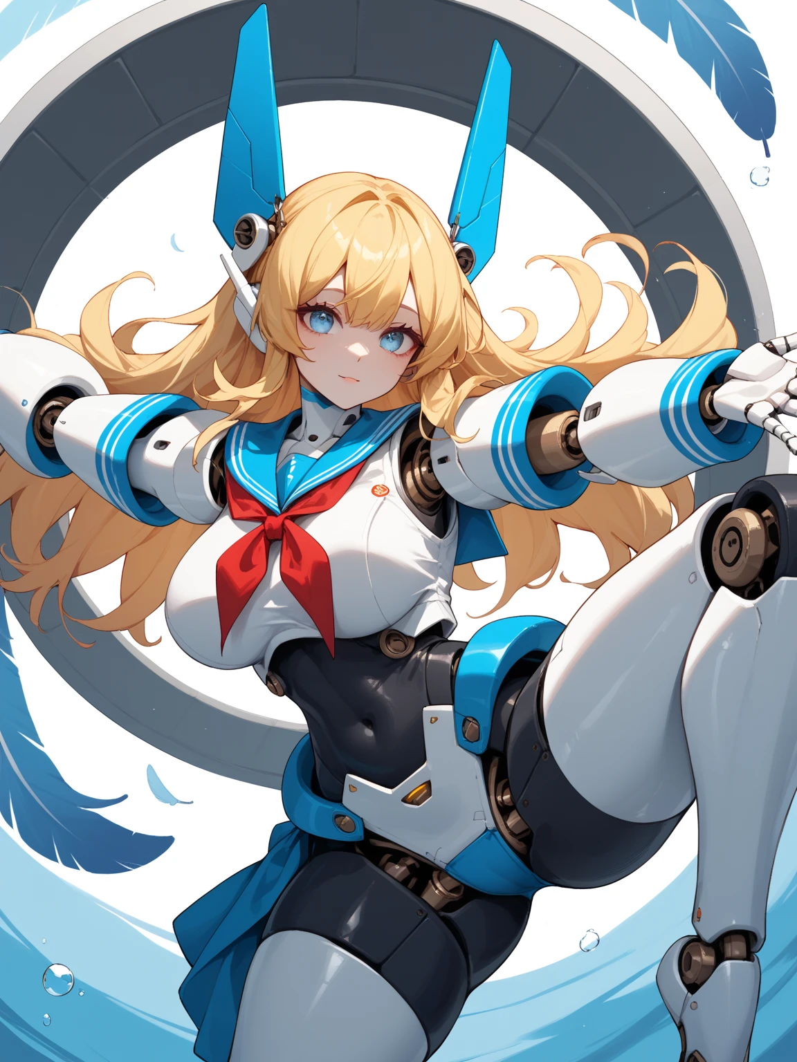 (NSFW:0.8), ((masterpiece)), best quality, a cartoon anime style, toonish style, (1girl, showing good and wild), (feminine figure, butt, pretty, beautiful, sexy), reimagine a female mecha space ranger soldier character with a strong and heroic appearance, (futuristic armor suit:1.5), (positive expressions:2). Use the color scheme of metallic (girly color) for her armor suit. Emphasize the dynamic pose and the presence of her being in galaxies and stars in the to enhance the sense of her space adventure.